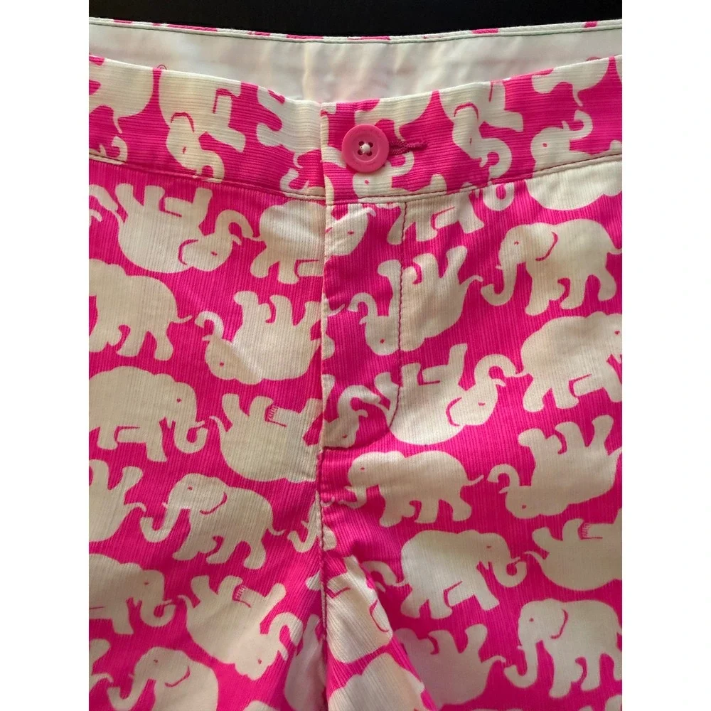 Lilly Pulitzer Buttercup Short Womens‎ 6 Elephant Tusk-in Sun Pink Scalloped Hem